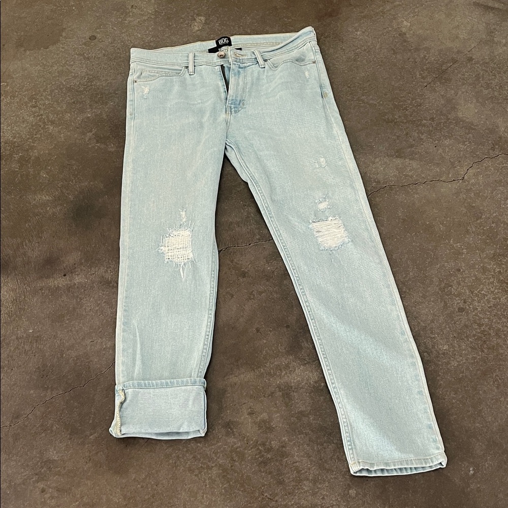 BDG Light Blue Slim Straight Jeans